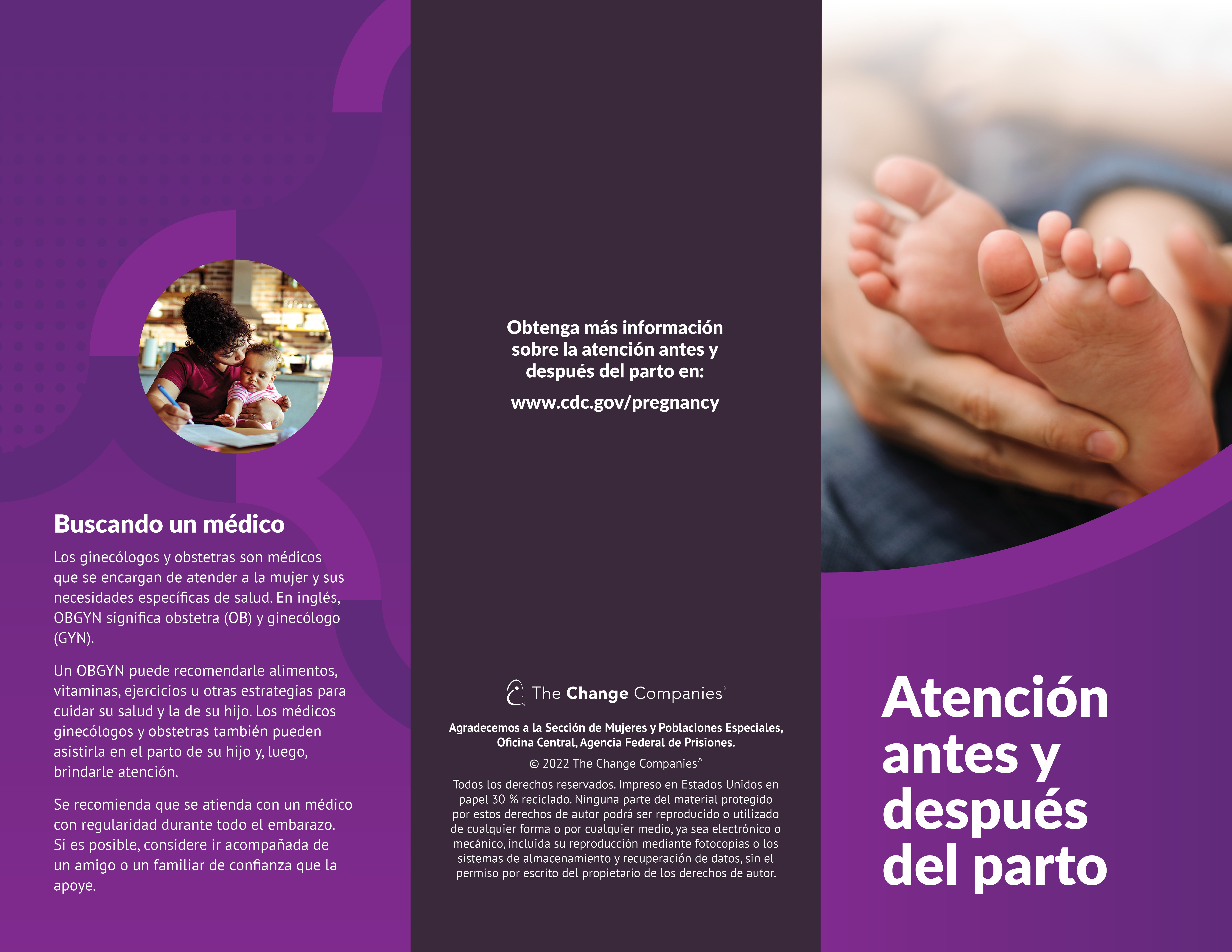 Prenatal And Postnatal Care Pamphlet SPANISH The Change Companies prenatal-and-postnatal-care-pamphlet-spanish-the-change-companies